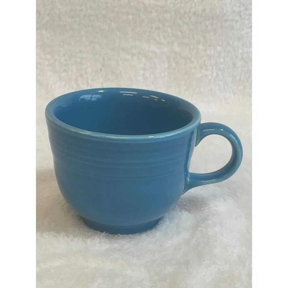 Homer Laughlin China Co Fiestaware‎ Peacock Blue Coffee Tea Cup Lead Free